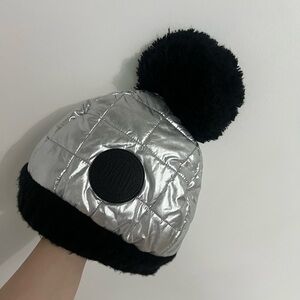 DKNY silver beanie